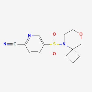 5-{8-Oxa-5-azaspiro[3.5]nonane-5-sulfonyl}pyridine-2-carbonitrile