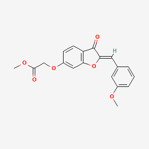 (Z)-methyl 2-((2-(3-methoxybenzylidene)-3-oxo-2,3-dihydrobenzofuran-6-yl)oxy)acetate