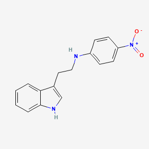 molecular formula C16H15N3O2 B2892756 N-[2-(1H-indol-3-yl)ethyl]-4-nitroaniline CAS No. 881204-43-9