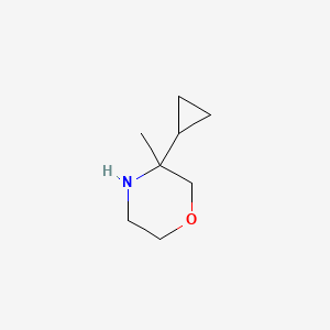 molecular formula C8H15NO B2892765 3-环丙基-3-甲基吗啉 CAS No. 1866558-79-3