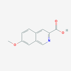 molecular formula C11H9NO3 B2892767 3-异喹啉甲酸，7-甲氧基- CAS No. 224321-76-0