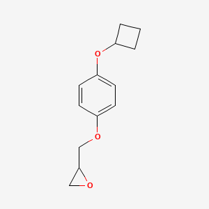 molecular formula C13H16O3 B2892768 2-[(4-Cyclobutyloxyphenoxy)methyl]oxirane CAS No. 2411242-38-9