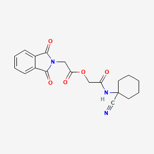 molecular formula C19H19N3O5 B2892775 [2-[(1-氰基环己基)氨基]-2-氧代乙基] 2-(1,3-二氧代异吲哚-2-基)乙酸酯 CAS No. 926149-42-0