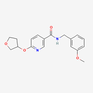 molecular formula C18H20N2O4 B2892779 N-(3-methoxybenzyl)-6-((tetrahydrofuran-3-yl)oxy)nicotinamide CAS No. 2034443-56-4