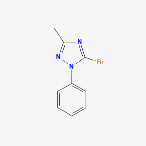 molecular formula C9H8BrN3 B2892782 5-Bromo-3-methyl-1-phenyl-1H-1,2,4-triazole CAS No. 56616-98-9