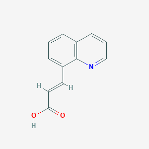 molecular formula C12H9NO2 B2892785 3-Quinolin-8-ylacrylic acid CAS No. 754190-58-4