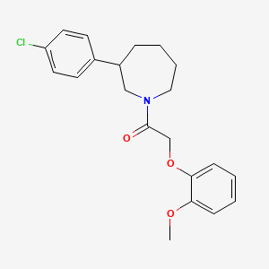 B2892793 1-(3-(4-Chlorophenyl)azepan-1-yl)-2-(2-methoxyphenoxy)ethanone CAS No. 1797093-35-6