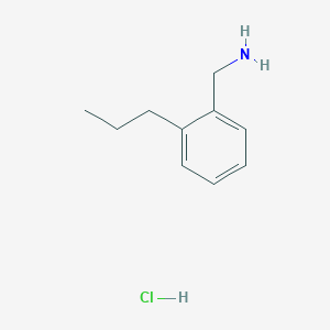 molecular formula C10H16ClN B2892815 (2-Propylphenyl)methanamine hydrochloride CAS No. 1956324-59-6