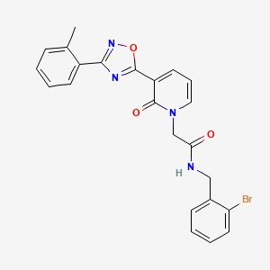 N-(2-bromobenzyl)-2-(2-oxo-3-(3-(o-tolyl)-1,2,4-oxadiazol-5-yl)pyridin-1(2H)-yl)acetamide
