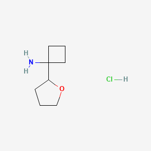 1-(Oxolan-2-yl)cyclobutan-1-amine hydrochloride