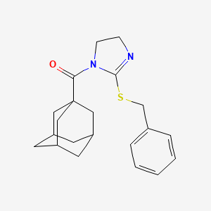 1-Adamantyl-(2-benzylsulfanyl-4,5-dihydroimidazol-1-yl)methanone