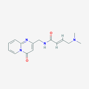 molecular formula C15H18N4O2 B2892853 (E)-4-(Dimethylamino)-N-[(4-oxopyrido[1,2-a]pyrimidin-2-yl)methyl]but-2-enamide CAS No. 2411333-40-7