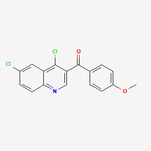 (4,6-Dichloroquinolin-3-yl)(4-methoxyphenyl)methanone