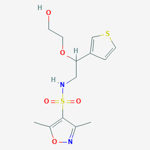 N-(2-(2-hydroxyethoxy)-2-(thiophen-3-yl)ethyl)-3,5-dimethylisoxazole-4-sulfonamide