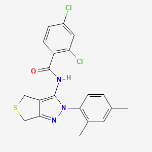 2,4-dichloro-N-(2-(2,4-dimethylphenyl)-4,6-dihydro-2H-thieno[3,4-c]pyrazol-3-yl)benzamide