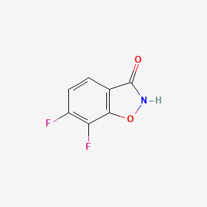 molecular formula C7H3F2NO2 B2892875 6,7-Difluorobenzo[d]isoxazol-3(2h)-one CAS No. 1223451-39-5