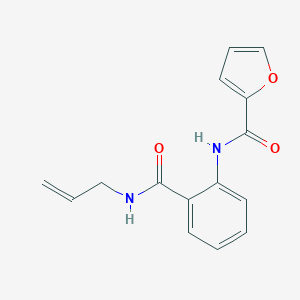 molecular formula C15H14N2O3 B289288 N-[2-(prop-2-en-1-ylcarbamoyl)phenyl]furan-2-carboxamide 