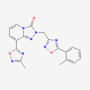 8-(3-methyl-1,2,4-oxadiazol-5-yl)-2-{[5-(2-methylphenyl)-1,2,4-oxadiazol-3-yl]methyl}[1,2,4]triazolo[4,3-a]pyridin-3(2H)-one