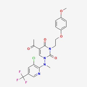 5-acetyl-1-[[3-chloro-5-(trifluoromethyl)-2-pyridinyl](methyl)amino]-3-[2-(4-methoxyphenoxy)ethyl]-2,4(1H,3H)-pyrimidinedione