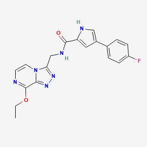 N-((8-ethoxy-[1,2,4]triazolo[4,3-a]pyrazin-3-yl)methyl)-4-(4-fluorophenyl)-1H-pyrrole-2-carboxamide