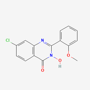 molecular formula C15H11ClN2O3 B2892911 7-chloro-3-hydroxy-2-(2-methoxyphenyl)-4(3H)-quinazolinone CAS No. 338412-70-7