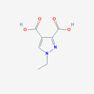 molecular formula C7H8N2O4 B2892921 1-Ethyl-1H-pyrazole-3,4-dicarboxylic acid CAS No. 52942-75-3
