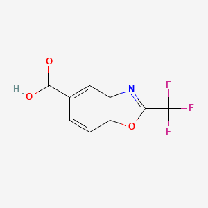molecular formula C9H4F3NO3 B2892936 2-(Trifluoromethyl)-1,3-benzoxazole-5-carboxylic acid CAS No. 1495165-30-4