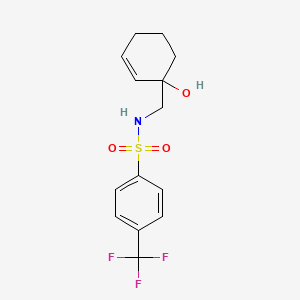 N-[(1-hydroxycyclohex-2-en-1-yl)methyl]-4-(trifluoromethyl)benzene-1-sulfonamide