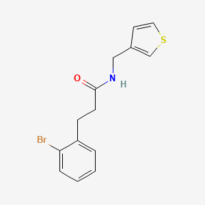 3-(2-bromophenyl)-N-(thiophen-3-ylmethyl)propanamide