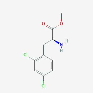 molecular formula C10H11Cl2NO2 B2892957 甲基(2S)-2-氨基-3-(2,4-二氯苯基)丙酸酯 CAS No. 710944-02-8
