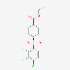 molecular formula C14H16Cl3NO4S B2892982 Ethyl 1-(2,3,4-trichlorobenzenesulfonyl)piperidine-4-carboxylate CAS No. 1206106-96-8