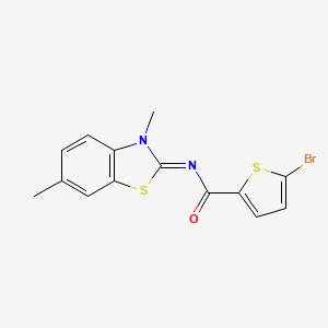 molecular formula C14H11BrN2OS2 B2892983 (E)-5-bromo-N-(3,6-dimethylbenzo[d]thiazol-2(3H)-ylidene)thiophene-2-carboxamide CAS No. 441291-41-4