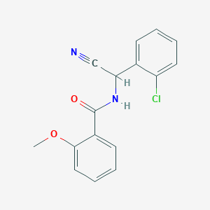 N-[(2-chlorophenyl)(cyano)methyl]-2-methoxybenzamide