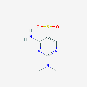 molecular formula C7H12N4O2S B2893031 2-N,2-N-dimethyl-5-methylsulfonylpyrimidine-2,4-diamine CAS No. 339108-23-5