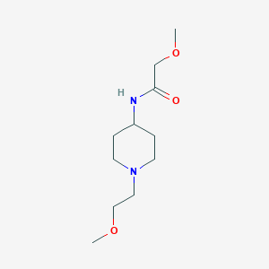 molecular formula C11H22N2O3 B2893039 2-甲氧基-N-(1-(2-甲氧基乙基)哌啶-4-基)乙酰胺 CAS No. 1421452-56-3