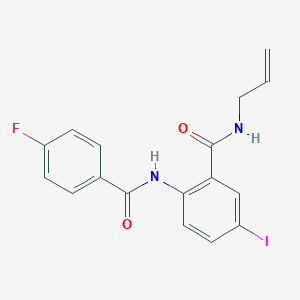 molecular formula C17H14FIN2O2 B289305 N-allyl-2-[(4-fluorobenzoyl)amino]-5-iodobenzamide 