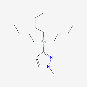 molecular formula C16H32N2Sn B2893084 1-甲基-3-(三丁基锡基)-1H-吡唑 CAS No. 204385-09-1