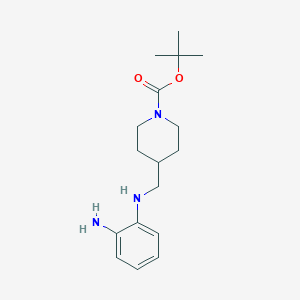 molecular formula C17H27N3O2 B2893128 4-((2-氨基苯基)氨基)甲基哌啶-1-羧酸叔丁酯 CAS No. 600725-25-5