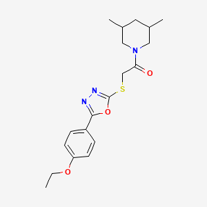 1-(3,5-Dimethylpiperidin-1-yl)-2-((5-(4-ethoxyphenyl)-1,3,4-oxadiazol-2-yl)thio)ethanone