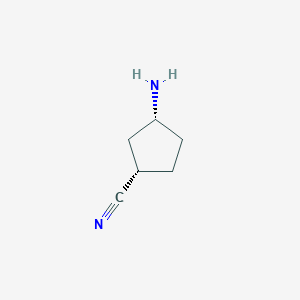 molecular formula C6H10N2 B2893147 (1S,3R)-3-氨基环戊烷甲腈 CAS No. 884006-65-9