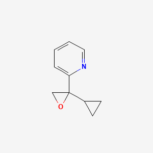 molecular formula C10H11NO B2893173 2-(2-Cyclopropyloxiran-2-yl)pyridine CAS No. 2248378-00-7