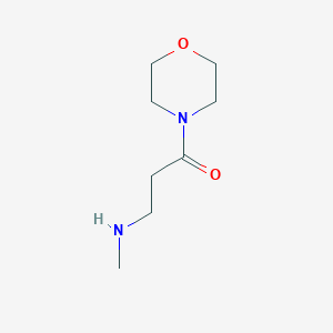 molecular formula C8H16N2O2 B2893185 3-(甲基氨基)-1-吗啉代丙-1-酮 CAS No. 124072-63-5