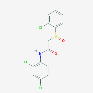 2-[(2-chlorophenyl)sulfinyl]-N-(2,4-dichlorophenyl)acetamide