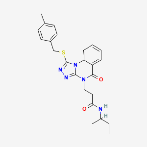 molecular formula C24H27N5O2S B2893254 N-(3-ethylphenyl)-2-(thiomorpholin-4-ylcarbonyl)quinolin-4-amine CAS No. 1112308-68-5