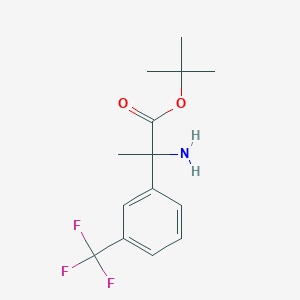 Tert-butyl 2-amino-2-[3-(trifluoromethyl)phenyl]propanoate
