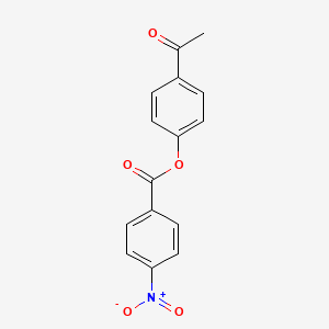 molecular formula C15H11NO5 B2893280 4-Acetylphenyl 4-nitrobenzoate CAS No. 36718-67-9
