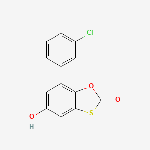 7-(3-chlorophenyl)-5-hydroxy-2H-1,3-benzoxathiol-2-one