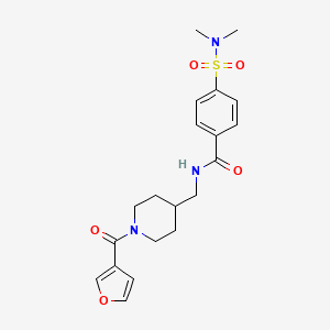 4-(N,N-dimethylsulfamoyl)-N-((1-(furan-3-carbonyl)piperidin-4-yl)methyl)benzamide