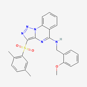 3-[(2,5-dimethylphenyl)sulfonyl]-N-(2-methoxybenzyl)[1,2,3]triazolo[1,5-a]quinazolin-5-amine
