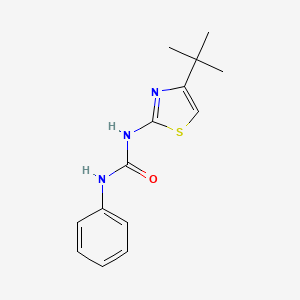 molecular formula C14H17N3OS B2893319 N-[4-(tert-butyl)-1,3-thiazol-2-yl]-N'-phenylurea CAS No. 339017-65-1